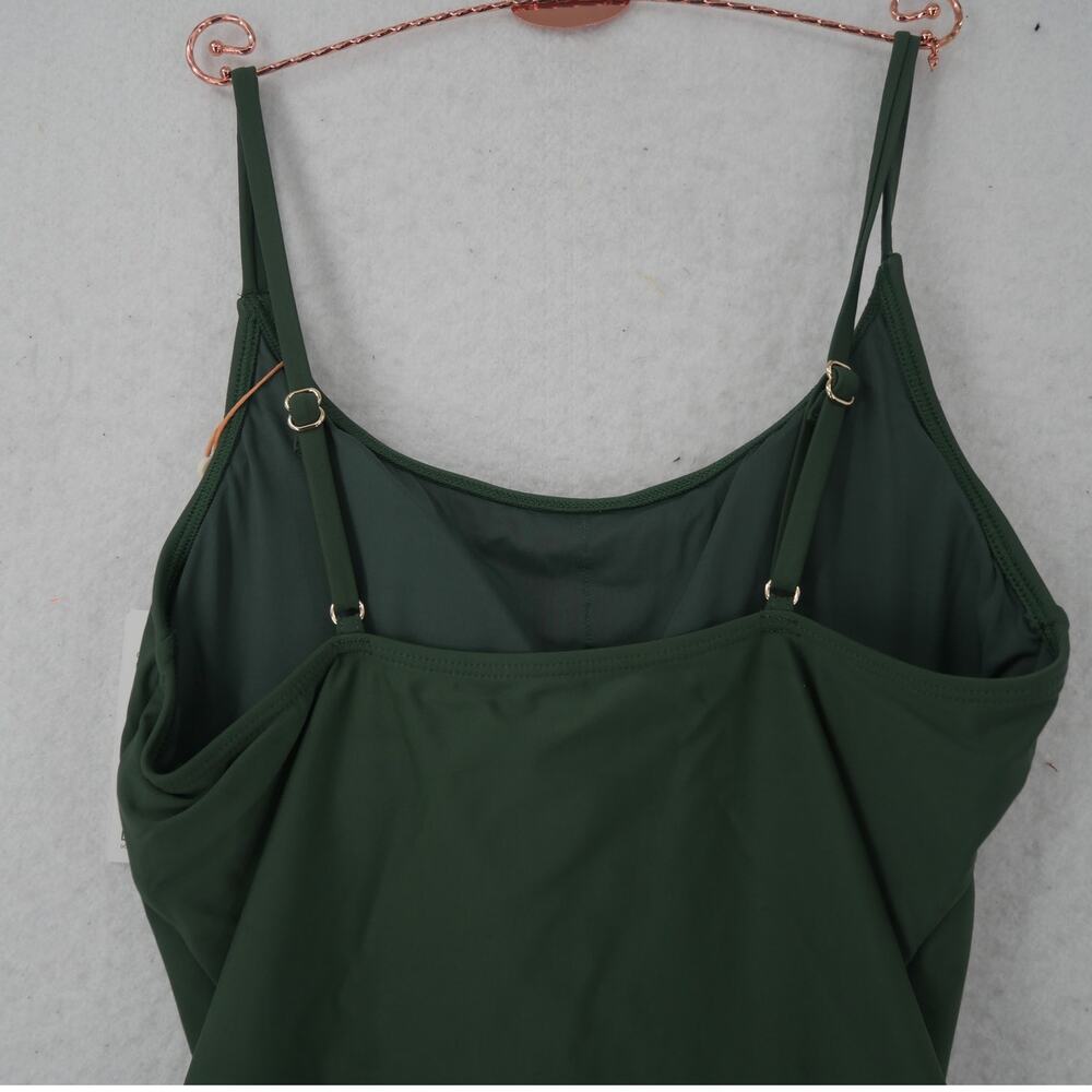 QUINCE Women's Medium Swimsuit Italian Cami One-Piece Palm Green NEW - Picture 10 of 11